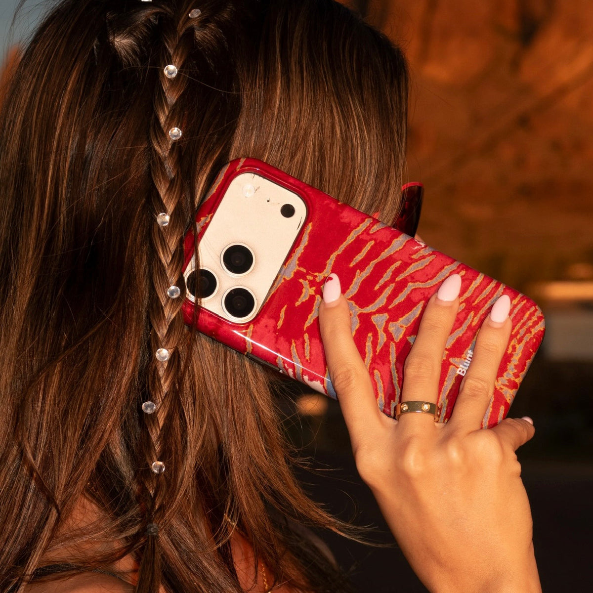 Crimson Veins iPhone Case