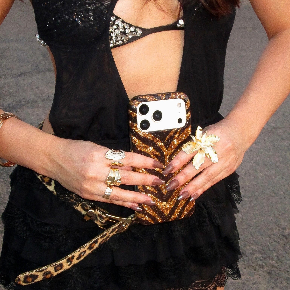 Golden Prowl iPhone Case