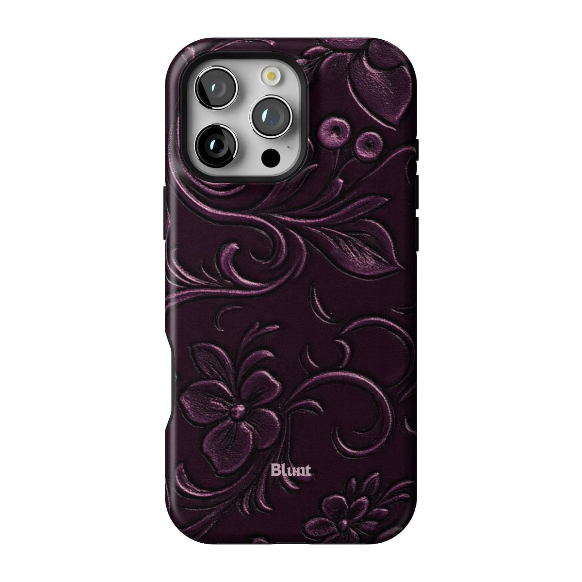 Plum Leather iPhone Case