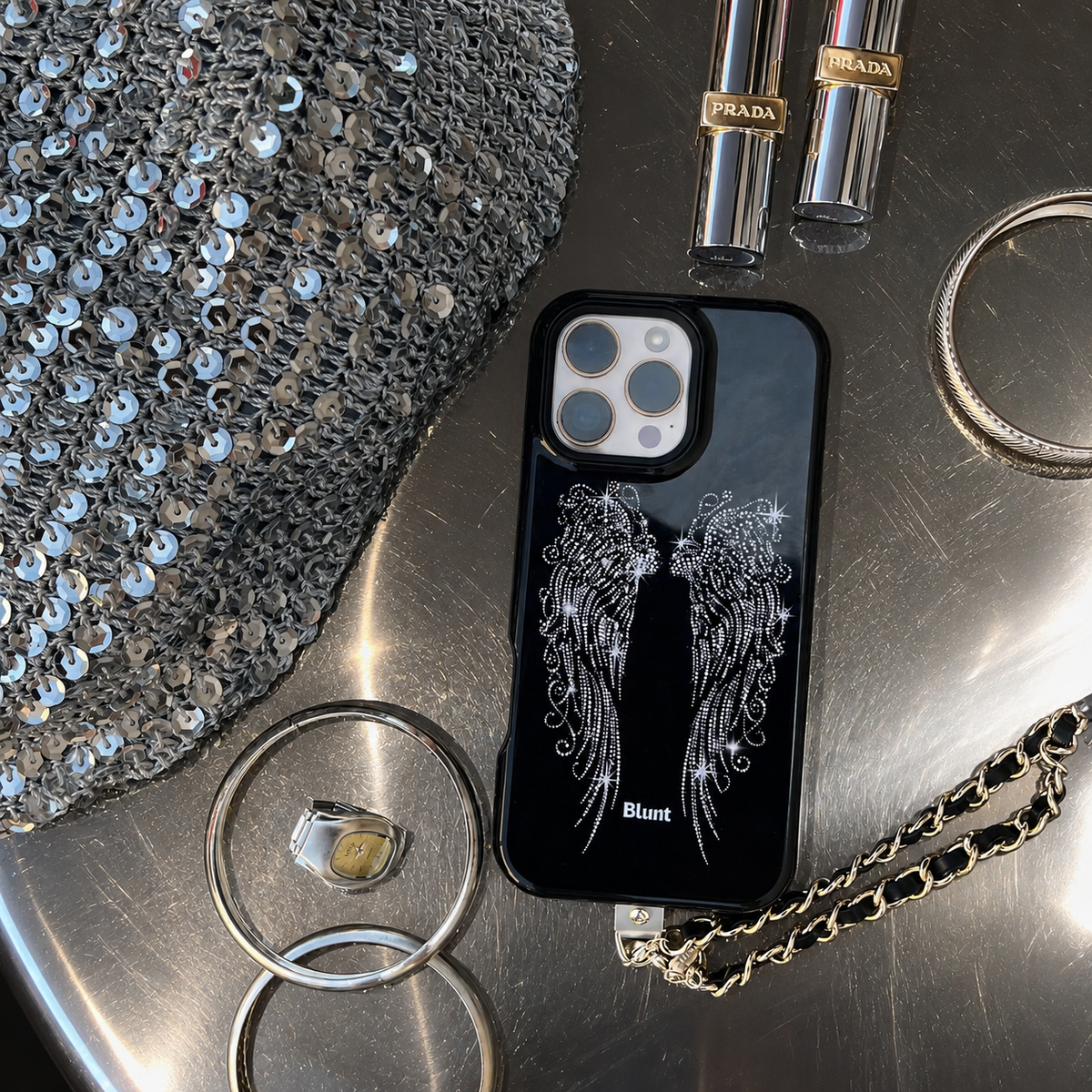 Onyx Phone Charm