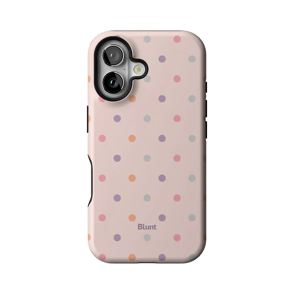 Peachy Polka iPhone Case