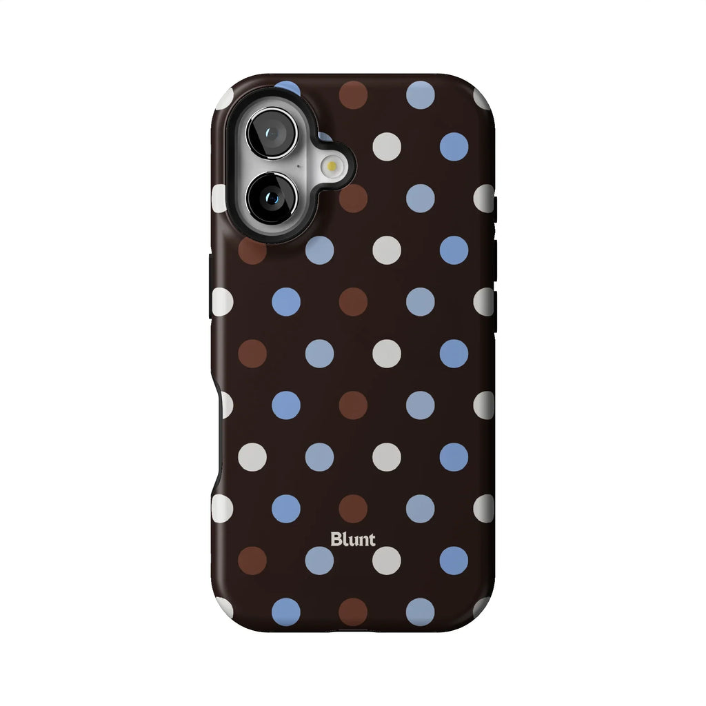 Timber Blue Polka iPhone Case