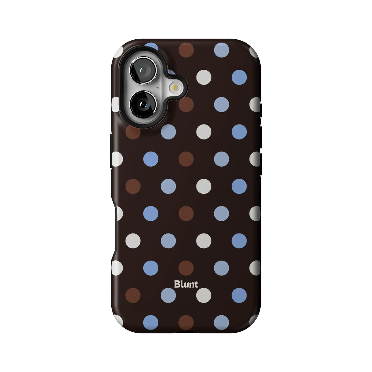 Timber Blue Polka iPhone Case