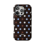 Timber Blue Polka iPhone Case