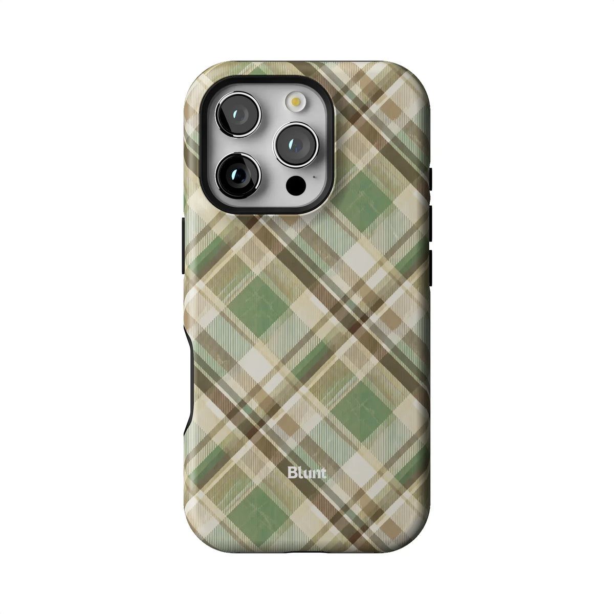 Plaid Pistacio iPhone Case