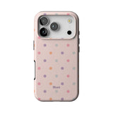 Peachy Polka iPhone Case