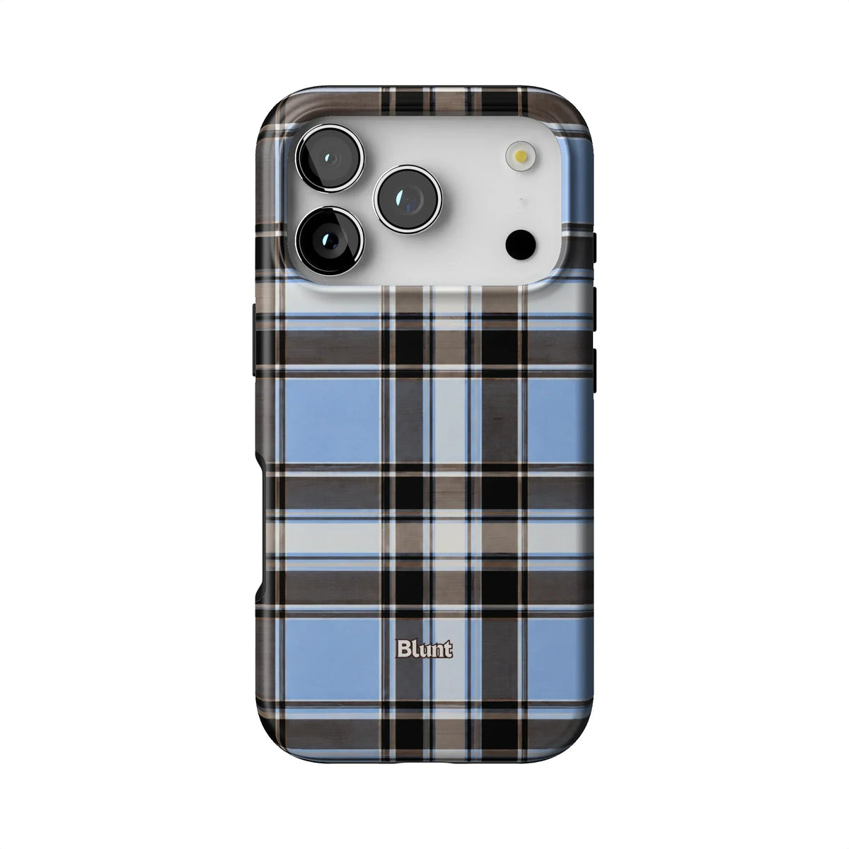 Plaid Timber Blue iPhone Case