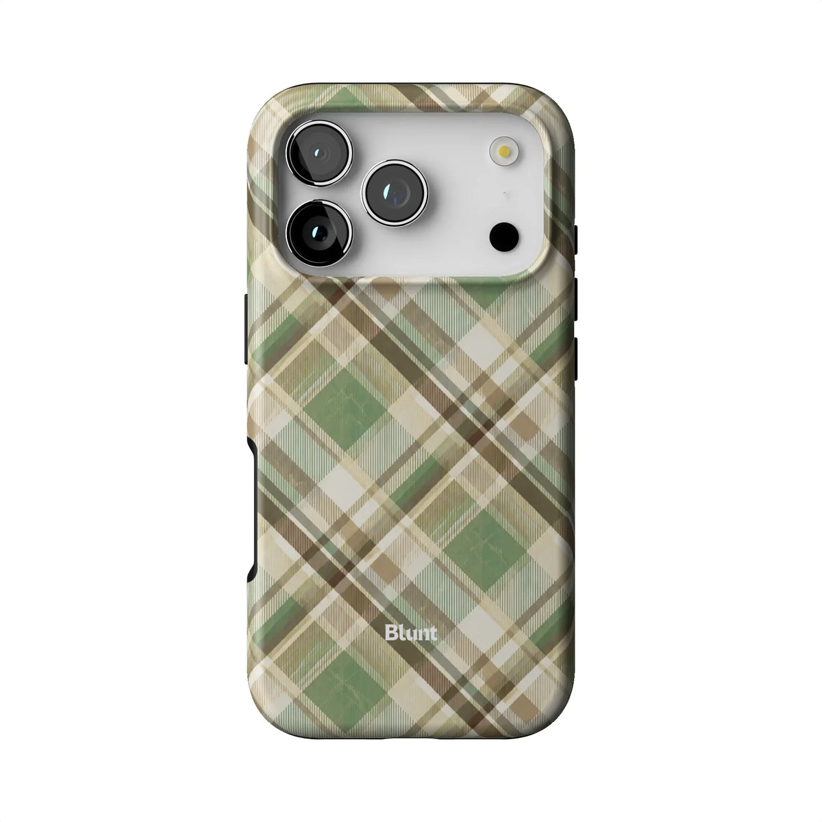 Plaid Pistacio iPhone Case