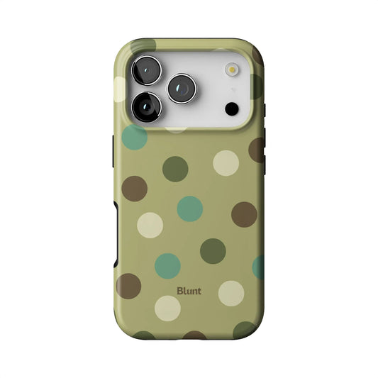 Polka Pistacio iPhone Case
