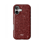Burgundy Cheetah Print iPhone Case
