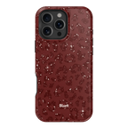 Burgundy Cheetah Print iPhone Case