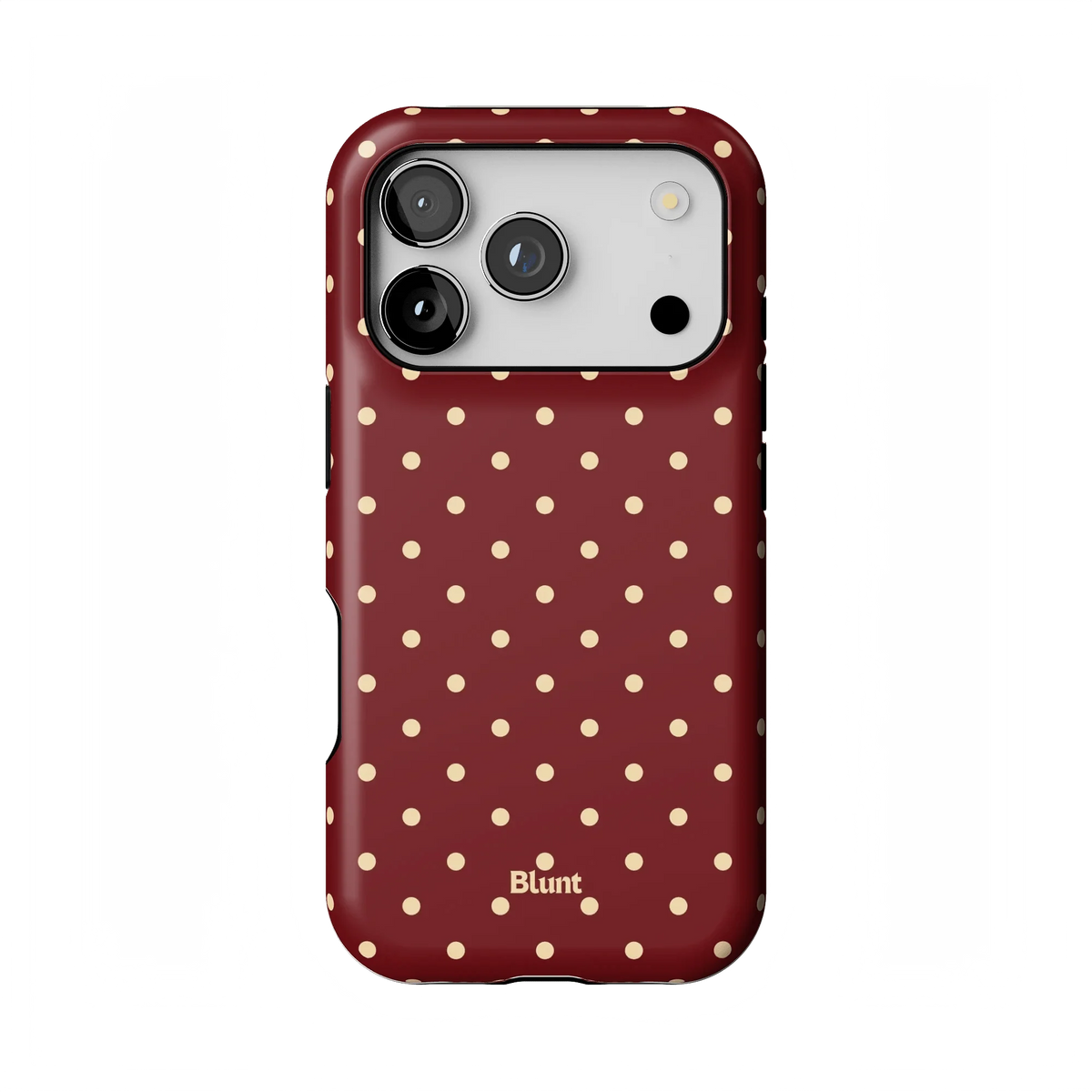 Burgundy Dot iPhone Case
