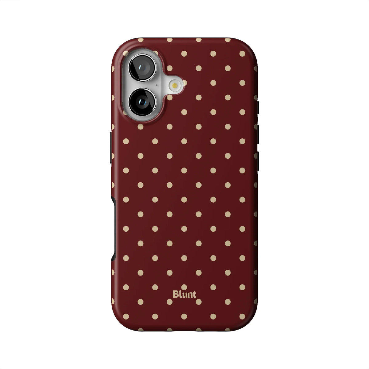 Burgundy Dot iPhone Case