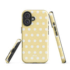 Butter Cream Polka iPhone Case