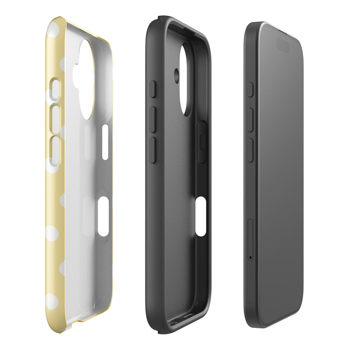 Butter Cream Polka iPhone Case