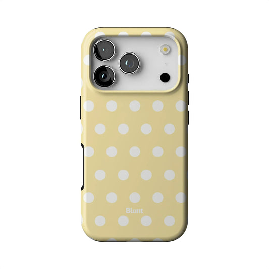 Butter Cream Polka iPhone Case
