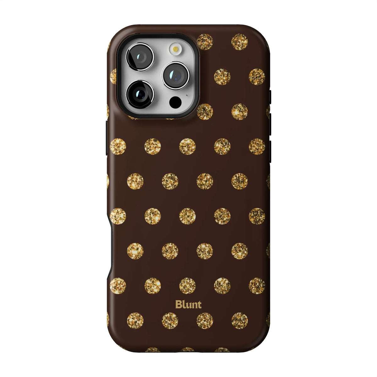 Gold Polka iPhone Case