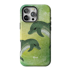 Green Delphine iPhone Case