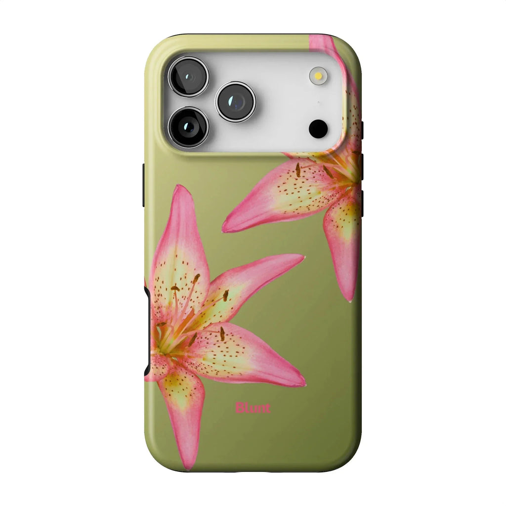 Matcha Hibiscus iPhone Case