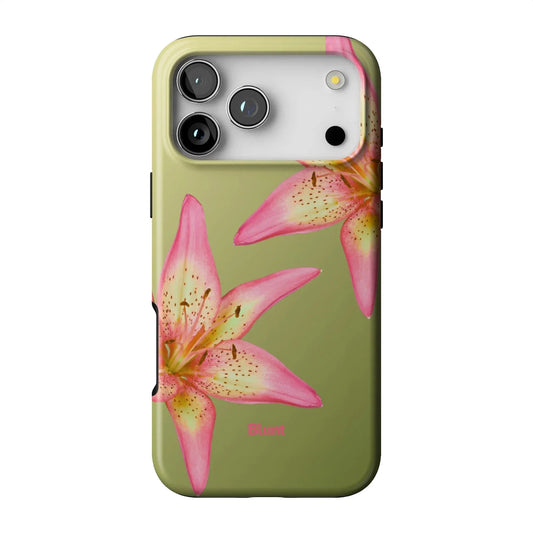 Matcha Hibiscus iPhone Case