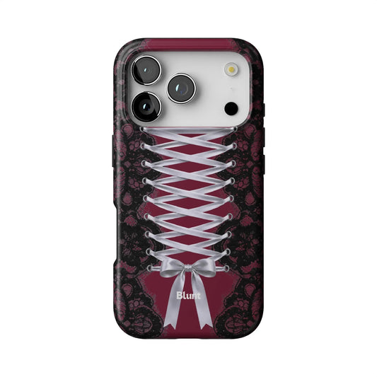 Mrs Burgundy iPhone Case