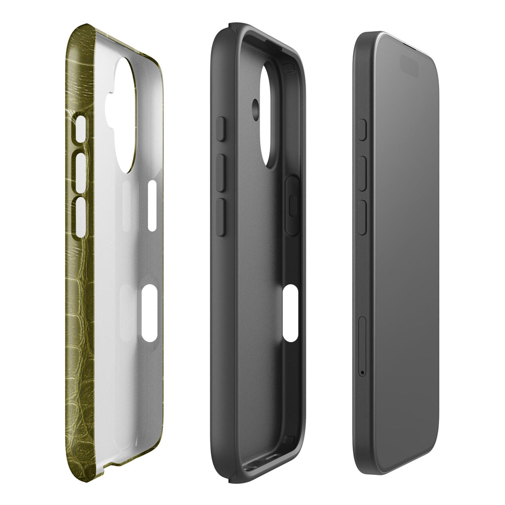 Olive Croc iPhone Case