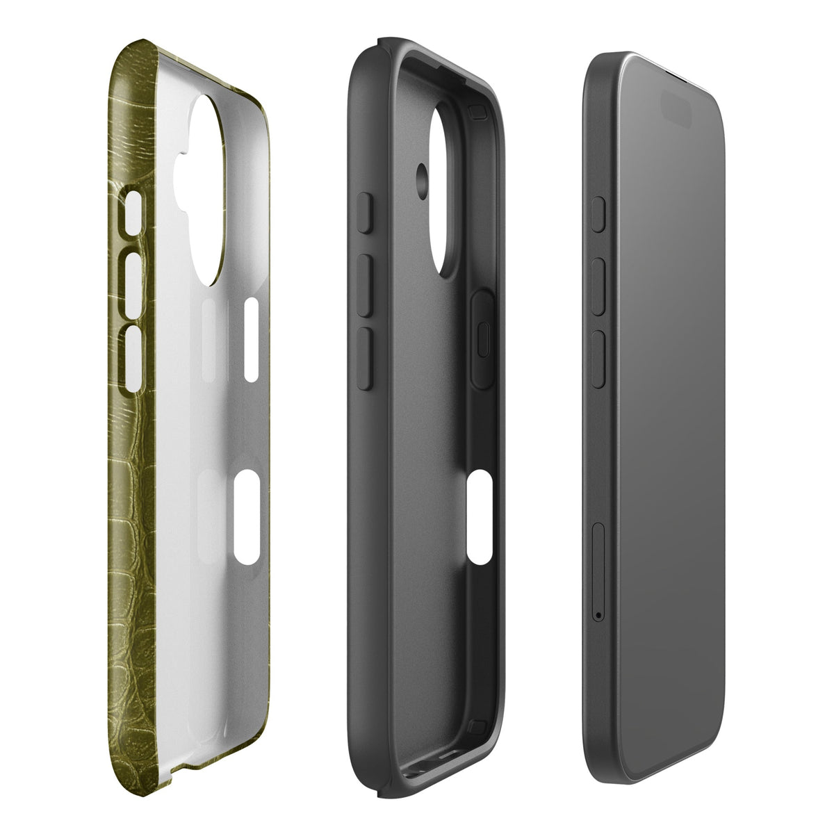 Olive Croc iPhone Case
