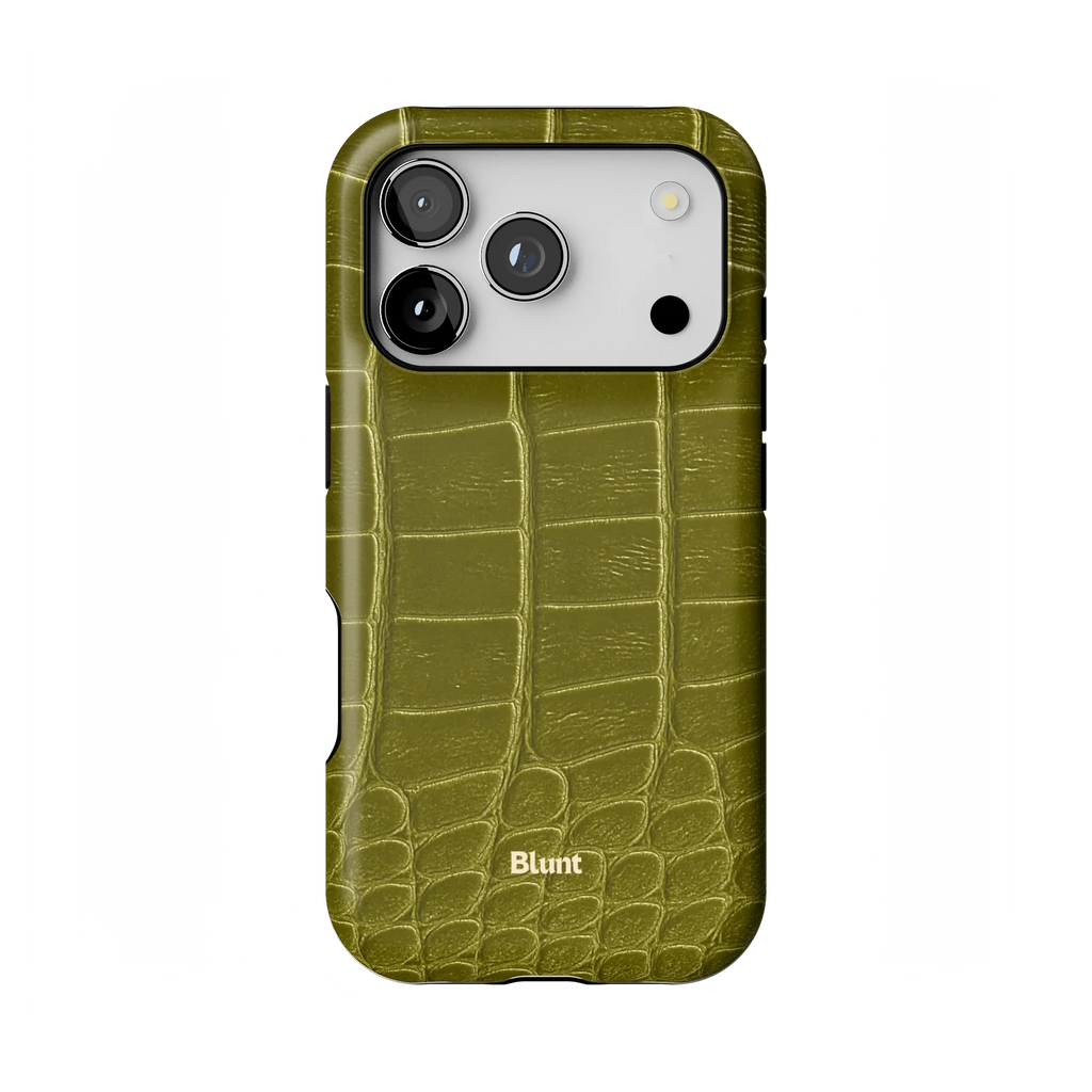 Olive Croc iPhone Case