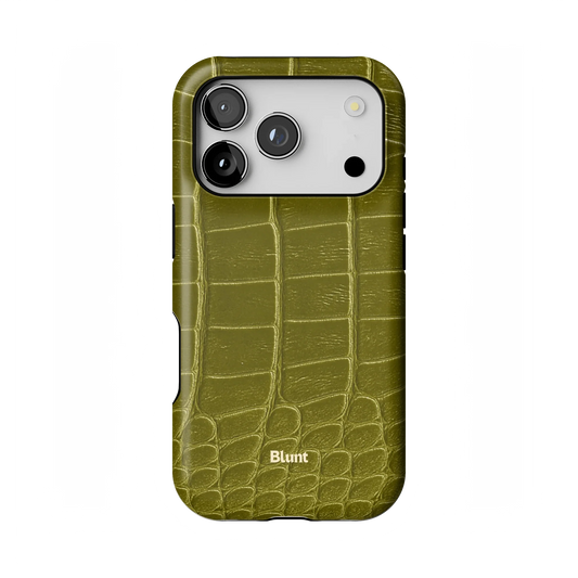 Olive Croc iPhone Case