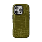 Olive Croc iPhone Case