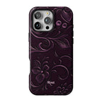 Plum Leather iPhone Case