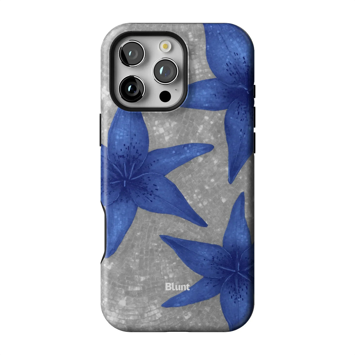 Silver Solar Lily iPhone Case