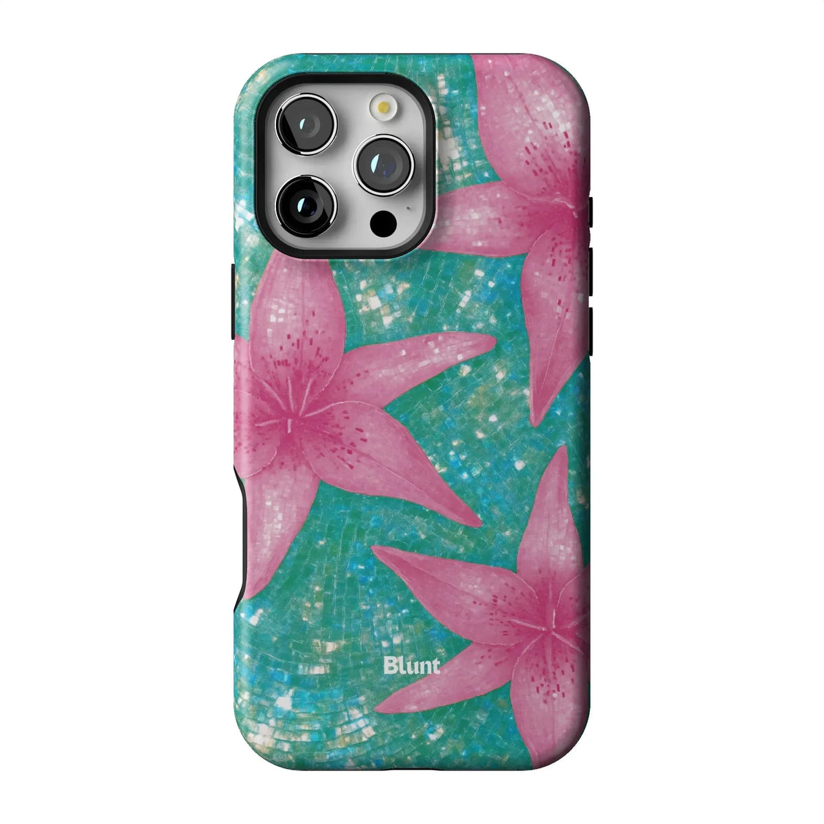 Turquoise Solar Lily iPhone Case