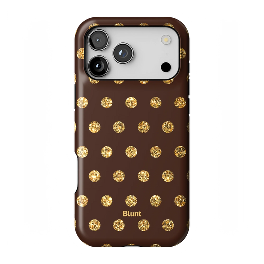 Gold Polka iPhone Case