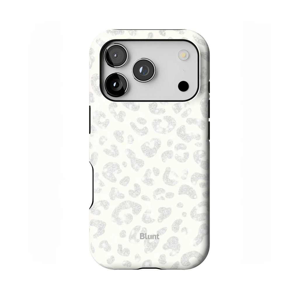 White Leopard iPhone Case