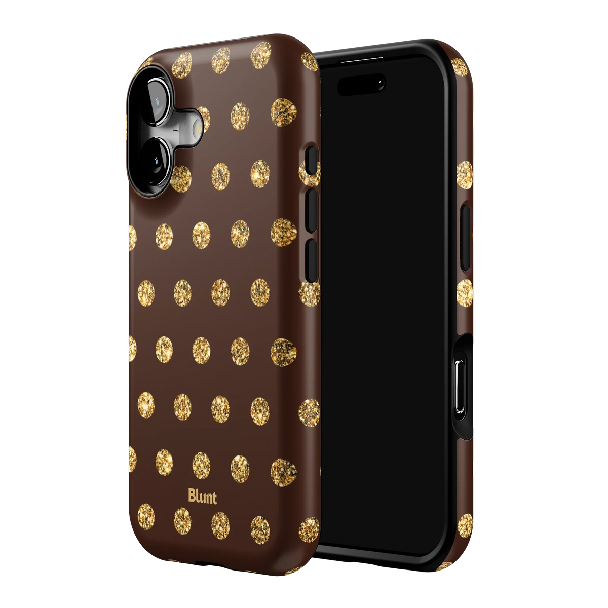 Gold Polka iPhone Case