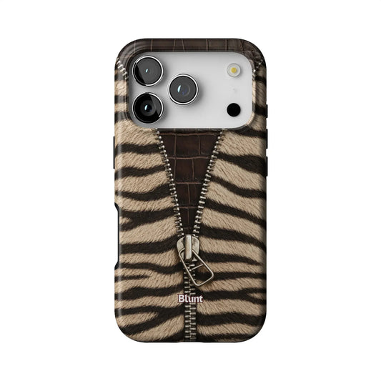 Zebra Zip iPhone Case
